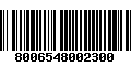 Código de Barras 8006548002300