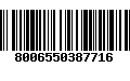 Código de Barras 8006550387716