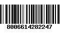 Código de Barras 8006614282247