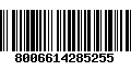 Código de Barras 8006614285255