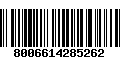 Código de Barras 8006614285262