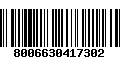 Código de Barras 8006630417302