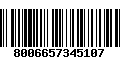 Código de Barras 8006657345107