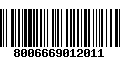 Código de Barras 8006669012011