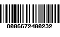 Código de Barras 8006672400232