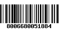 Código de Barras 8006680051884