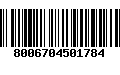 Código de Barras 8006704501784