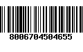 Código de Barras 8006704504655