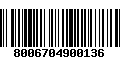 Código de Barras 8006704900136