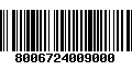 Código de Barras 8006724009000