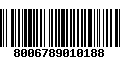 Código de Barras 8006789010188