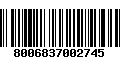 Código de Barras 8006837002745