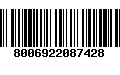 Código de Barras 8006922087428