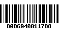 Código de Barras 8006940011788