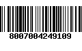 Código de Barras 8007004249109