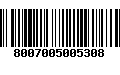 Código de Barras 8007005005308