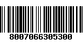 Código de Barras 8007066305300