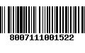 Código de Barras 8007111001522