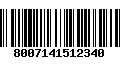 Código de Barras 8007141512340