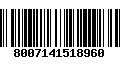 Código de Barras 8007141518960