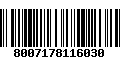 Código de Barras 8007178116030