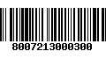 Código de Barras 8007213000300