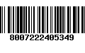 Código de Barras 8007222405349