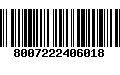 Código de Barras 8007222406018