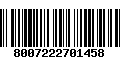 Código de Barras 8007222701458