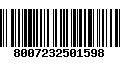 Código de Barras 8007232501598