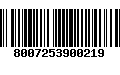 Código de Barras 8007253900219