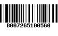 Código de Barras 8007265100560