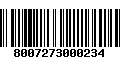 Código de Barras 8007273000234