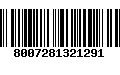 Código de Barras 8007281321291