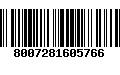 Código de Barras 8007281605766