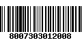 Código de Barras 8007303012008