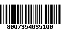 Código de Barras 8007354035100