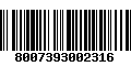 Código de Barras 8007393002316