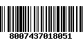 Código de Barras 8007437018051