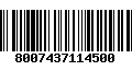 Código de Barras 8007437114500