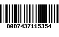 Código de Barras 8007437115354