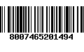 Código de Barras 8007465201494