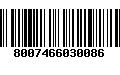 Código de Barras 8007466030086