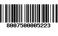 Código de Barras 8007500005223