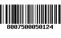 Código de Barras 8007500050124