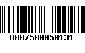 Código de Barras 8007500050131