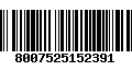 Código de Barras 8007525152391