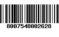 Código de Barras 8007548002628