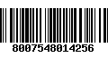 Código de Barras 8007548014256