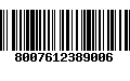 Código de Barras 8007612389006